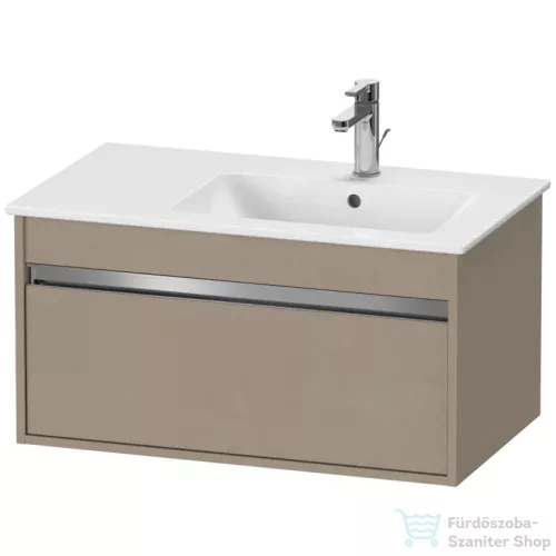 Duravit KETHO 80x47,5 cm-es, 1 fiókos alsószekrény mosdó nélkül, matt len KT641907575