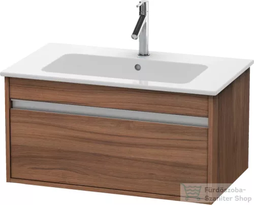 Duravit KETHO 80x47,5 cm-es, 1 fiókos alsószekrény mosdó nélkül, matt dió KT641907979