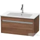 Duravit KETHO 80x47,5 cm-es, 1 fiókos alsószekrény mosdó nélkül, matt dió KT641907979