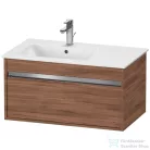 Duravit KETHO 80x47,5 cm-es, 1 fiókos alsószekrény mosdó nélkül, matt dió KT641907979