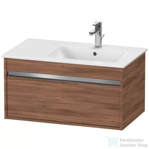 Duravit KETHO 80x47,5 cm-es, 1 fiókos alsószekrény mosdó nélkül, matt dió KT641907979