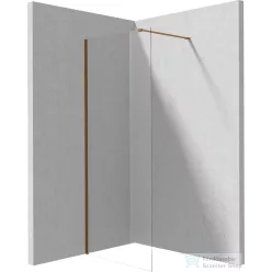  Deante PRIZMA zuhanyfal, walk-in 700 mm, szálcsiszolt bronz KTJ_C37P