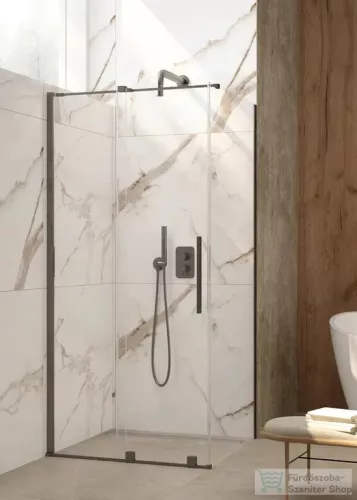 Deante PRIZMA walk-in zuhanyfal csúsztatható, 100 cm, titanium KTJ_D30R