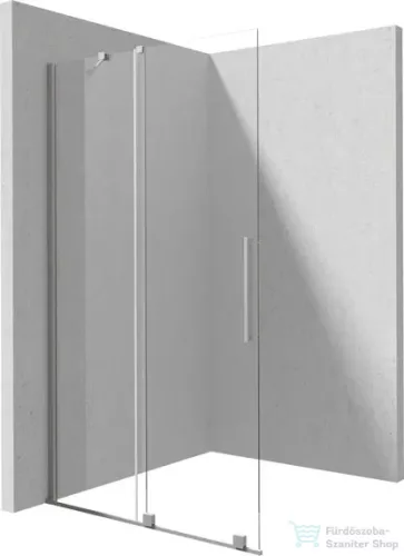 Deante PRIZMA walk-in zuhanyfal csúsztatható, 90 cm, szálcsiszolt acél KTJ_F39R