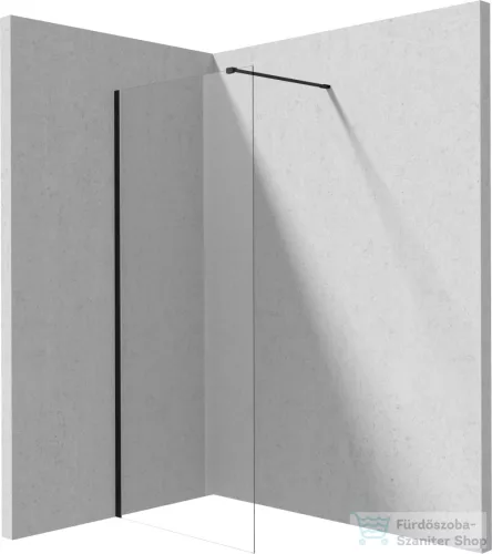 Deante PRIZMA zuhanyfal, walk-in 800 mm, fekete KTJ_N38P