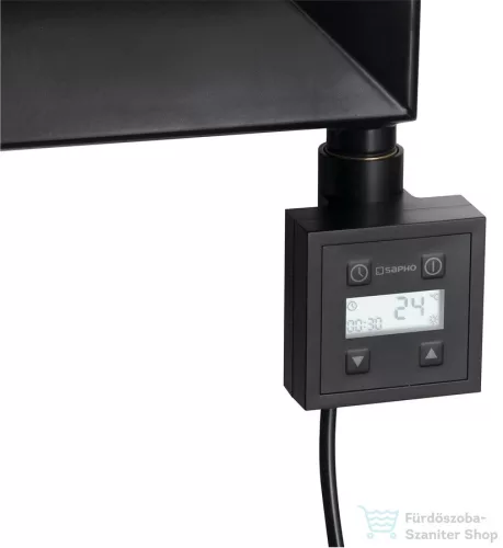 Sapho KTX Elektromos termosztátos fűtőpatron, 400W, matt fekete (KTX-B-400)