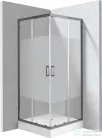 Deante FUNKIA zuhanykabin zuhanytálcával 90x90 cm-es, titanium profil, intimo üveg KYCZDE99P