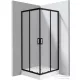 Deante FUNKIA zuhanykabin zuhanytálcával 90x90 cm-es, nero profil KYCZN099P
