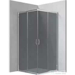   Deante FUNKIA zuhanykabin 90x90 cm-es, króm, grafit üveggel  KYC_441K