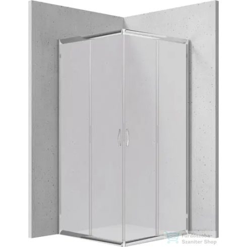 Deante FUNKIA zuhanykabin 90x90 cm-es, króm, frosted glass KYC_641K