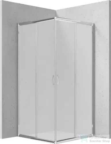 Deante FUNKIA zuhanykabin 90x90 cm-es, króm, frosted glass KYC_641K
