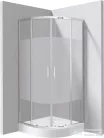Deante FUNKIA EVO íves tolóajtós zuhanykabin zuhanytálcával 90x90 cm, intimo üveg, króm profil KYPZ0E99P