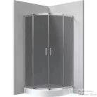 Deante FUNKIA íves tolóajtós zuhanykabin 90x90, grafit üveg, króm, KYP_451K