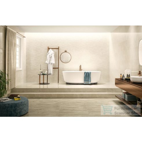 LOVE Ceramic Marble Cream Shine 35x100 fali csempe