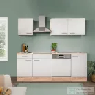 Leziter Yorki 220 konyhabútor sonoma tölgy korpusz,selyemfényű fehér fronttal L220STFH