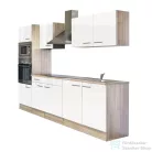 Leziter Yorki 270 konyhabútor sonoma tölgy korpusszal, selyemfényű fehér fronttal L270STFH