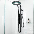 Leziter Aquajet hidromasszázs zuhanypanel fekete LAJHZ-BL