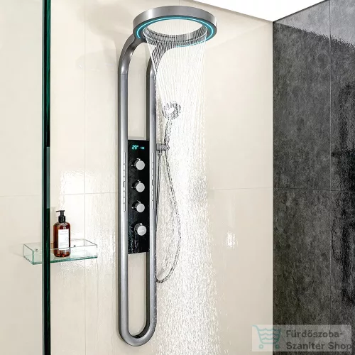 Leziter Aquajet hidromasszázs zuhanypanel szürke LAJHZ-GR
