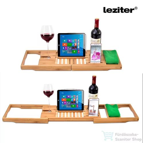 Leziter Állítható fürdőkád tálca bambusz LAKT-01