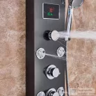 Leziter Aquapro hidromasszázs zuhanypanel fekete LAPHZ-BL