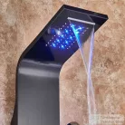 Leziter Aquapro hidromasszázs zuhanypanel fekete LAPHZ-BL