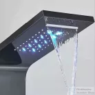 Leziter Aquapro hidromasszázs zuhanypanel fekete LAPHZ-BL
