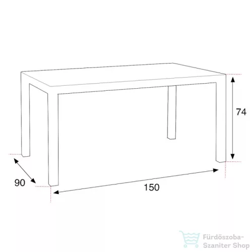 Leziter Corri 6+1 kerti bútor garnitúra szett grafit LBIHELGR_LBIVERGR_6