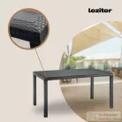 Leziter Hella műanyag kerti asztal grafit LBIHELGR