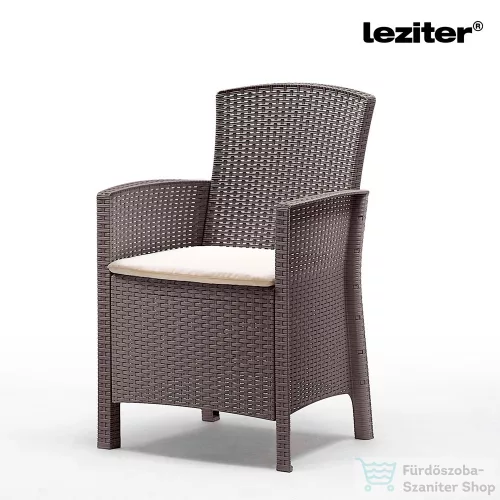 Leziter Lima műrattan karfás szék cappuccino LBILSZ-TA
