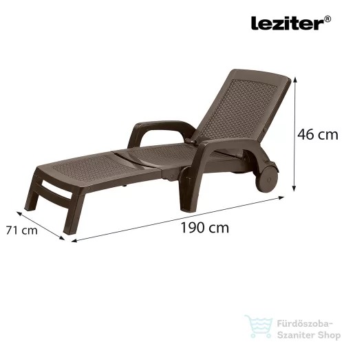 Leziter Omaha napozóágy barna LBIO-BR