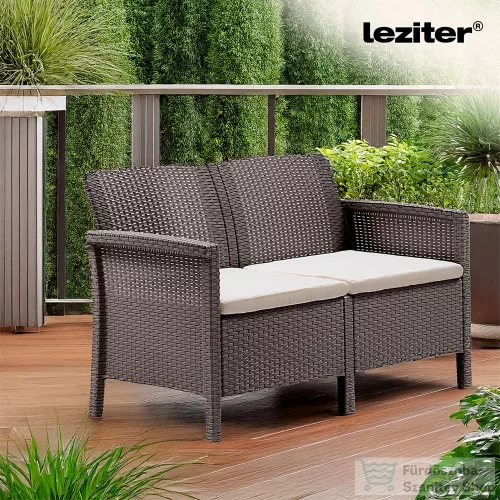 Leziter Venus 2 üléses kerti kanapé cappuccino LBIV2K-TA
