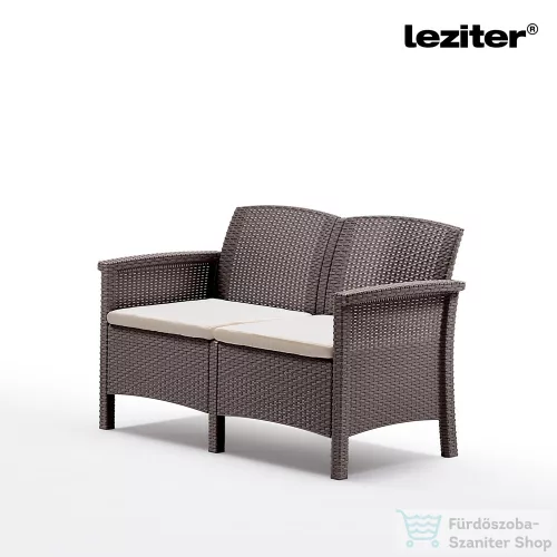 Leziter Venus 2 üléses kerti kanapé cappuccino LBIV2K-TA