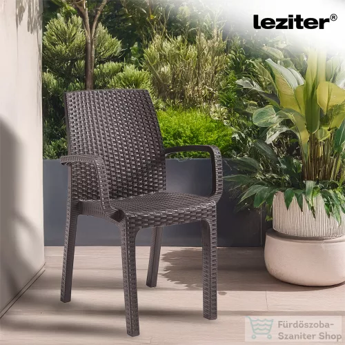 Leziter Verdi műanyag kerti szék cappuccino LBIVERTA