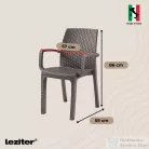 Leziter Verdi műanyag kerti szék cappuccino LBIVERTA