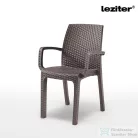 Leziter Verdi műanyag kerti szék cappuccino LBIVERTA