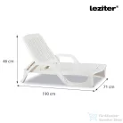 Leziter Miami napozóágy fehér LBM-WHT