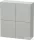 Duravit L-CUBE 70x80 cm-es, 2 ajtós felső szekrény, matt betonszürke LC116700707