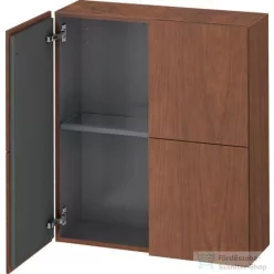  Duravit L-CUBE 70x80 cm-es, 2 ajtós felső szekrény, amerikai dió furnér LC116701313