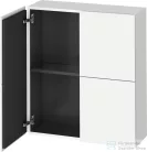 Duravit L-CUBE 70x80 cm-es, 2 ajtós felső szekrény, matt fehér LC116701818