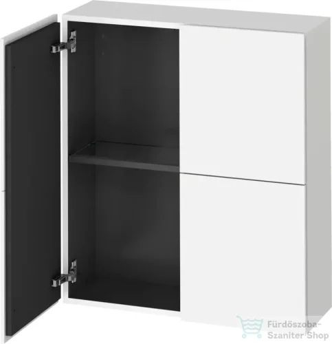 Duravit L-CUBE 70x80 cm-es, 2 ajtós felső szekrény, matt fehér LC116701818