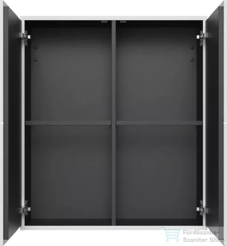 Duravit L-CUBE 70x80 cm-es, 2 ajtós felső szekrény, matt fehér LC116701818