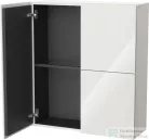 Duravit L-CUBE 70x80 cm-es, 2 ajtós felső szekrény, fényes fehér LC116702222