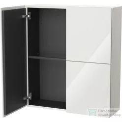   Duravit L-CUBE 70x80 cm-es, 2 ajtós felső szekrény, fényes fehér LC116702222