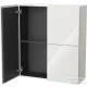 Duravit L-CUBE 70x80 cm-es, 2 ajtós felső szekrény, fényes fehér LC116702222
