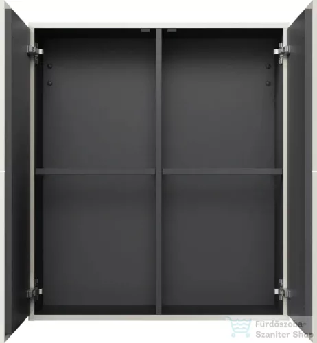 Duravit L-CUBE 70x80 cm-es, 2 ajtós felső szekrény, fényes fehér LC116702222