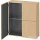 Duravit L-CUBE 70x80 cm-es, 2 ajtós felső szekrény, natúr tölgy LC116703030