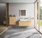 Duravit L-CUBE 70x80 cm-es, 2 ajtós felső szekrény, natúr tölgy LC116703030
