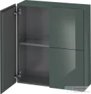 Duravit L-CUBE 70x80 cm-es, 2 ajtós felső szekrény, lakkozott fényes dolomitszürke LC116703838