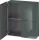 Duravit L-CUBE 70x80 cm-es, 2 ajtós felső szekrény, lakkozott fényes dolomitszürke LC116703838