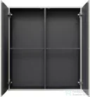 Duravit L-CUBE 70x80 cm-es, 2 ajtós felső szekrény, lakkozott fényes dolomitszürke LC116703838